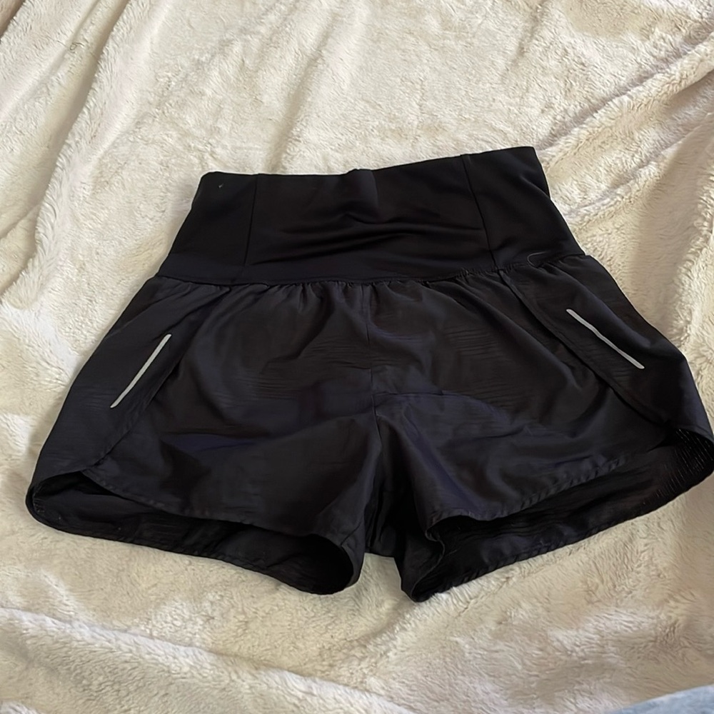 All In Motion women’s athletic shorts with elastic high rise waistband